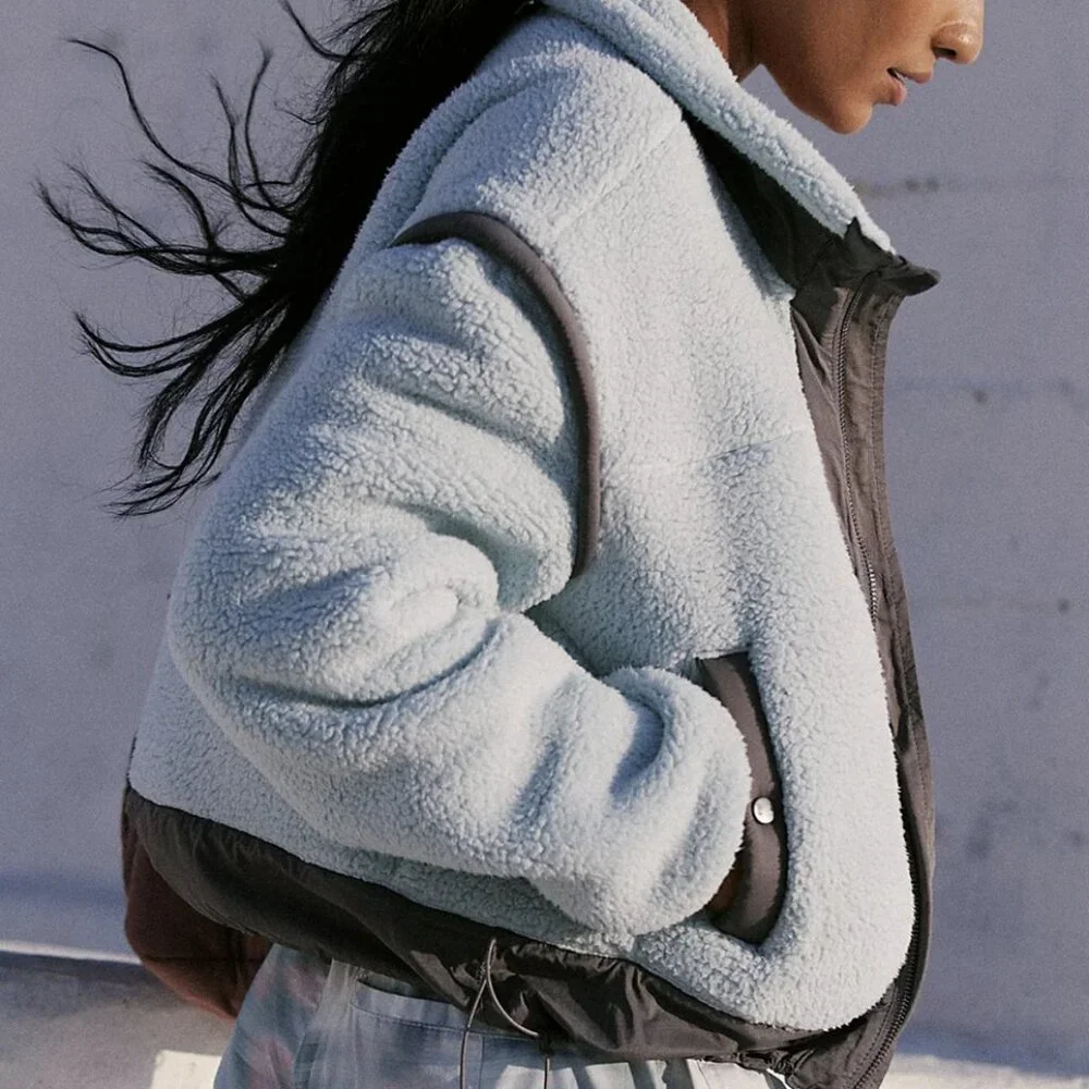 NWOT Free People Courtside Fleece Jacket